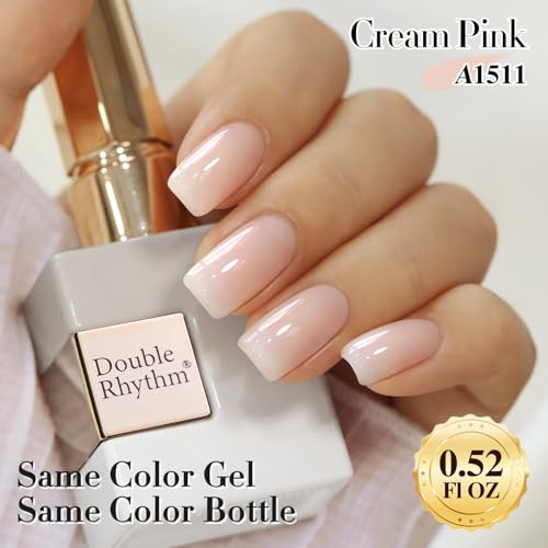 Double Rhythm Translucent Jelly Gel Polish - Sheer Beige Nude 15ml