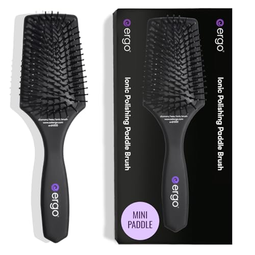 ERGO Mini Ionic Paddle Brush - Detangle & Reduce Frizz