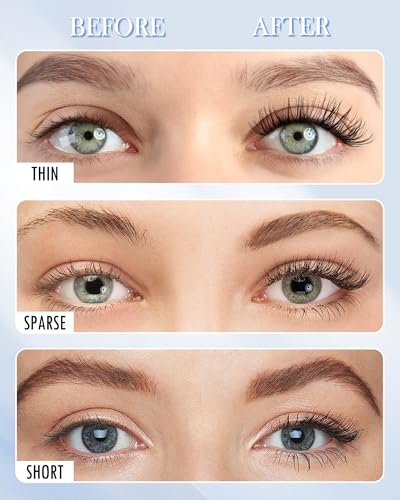 Lestpola Waterproof Mascara for Sensitive Eyes | Volume & Lengthening, 2 Pcs