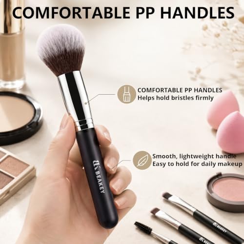 BEAKEY 10-Piece Makeup Brush Set with Blending Sponges