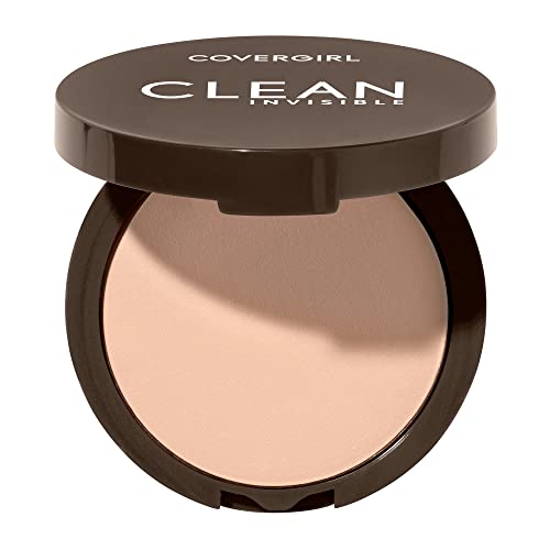 Covergirl Clean Invisible Pressed Powder - Vegan, Talc-Free, 0.38oz