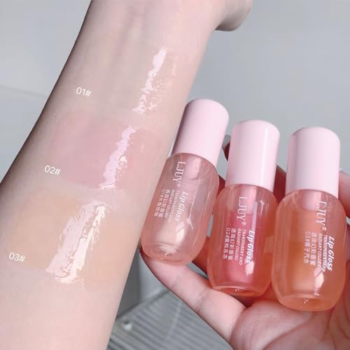 Dulele Hydrating Lip Gloss Oil Set - 3PC Tinted Lip Balm