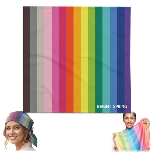 Bright Spring Color Analysis Drape Kit 65×65cm