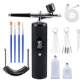 48PSI Airbrush Kit with Compressor, 0.3mm Nozzle & 4000mAh Battery