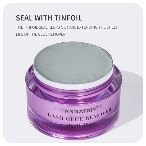 Cream Lash Remover for Eyelash Extensions,10g Eyelash Glue Remover Lash Tech Supplies for Salon Use (Strawberry Flavored)