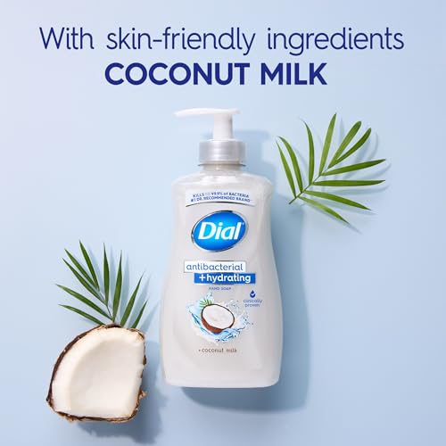 Dial Antibacterial Hydrating Coconut Milk Hand Soap 11oz - Pack of 4