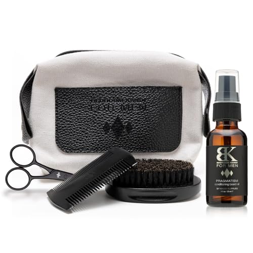 Bedroom Kandi for Men Pragmatism Beard Oil Gift Set by Kandi Burruss Natural Mens Beard Oil with Argan Oil & Hemp Seed Oil - Beard Softener, Conditioner & Moisturizes skin with Beard Grooming Kit