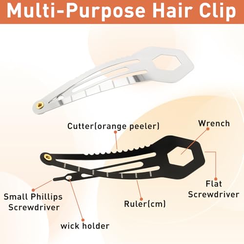 VinBee Self Defence Hair Clips For Women, Tactical Hair Clip,Multi-Functional HairBarrettes Mini Pins Stainless Steel, Self-Defense EDC Survival Kit-10 Pack