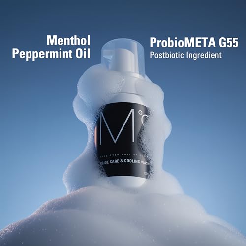 Mdoc Men¡¯s Intimate Wash, Cooling Intimate Foam Cleanser with Menthol & Peppermint, Gentle Daily Care for Sensitive Skin, 100ml