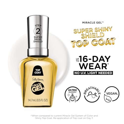 Sally Hansen Miracle Gel Super Shiny Shield Top Coat - No UV Needed