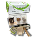 MOOM Organic Waxing Kit Gift Box for Women ? Sugar Wax Hair Removal for Face, Bikini & Underarms ? Travel Wax, Foot Spa Cream & Tools ? Ideal for traveling & gifting