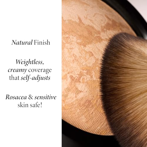 LAURA GELLER Baked Balance-n-Brighten Foundation with Retractable Airbrush Kabuki Brush Makeup Set, Toffee (2 PC)