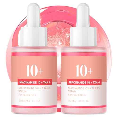 Niacinamide Serum, Niacinamide Serum 10% + TXA 4% Acid for Face, 2 Pack Tranexamic Hyaluronic Acid Essence for Face All-in-One Women Daily Korean Skincare Hydration, 30ml