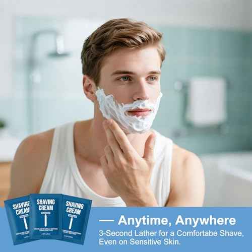 Shaving Cream Bulk Travel 8ml/0.28fl oz,Disposable Shaving Cream in Bulk Travel Shave Cream for Hotel Homeless£¨White Tea£¬Pack of 200)