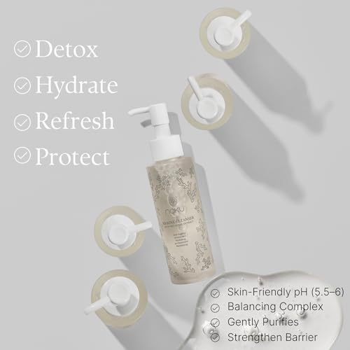 Noku Marine Cleanser | Blue Beauty | Vegan & Cruelty-Free with Red Algae Extract, For Hydration and Calms Redness, Bioactive Molecules, Marine Peptides