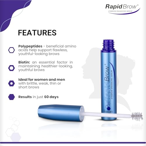 RapidBrow Eyebrow Enhancing Serum - Thicker Brows in 60 Days