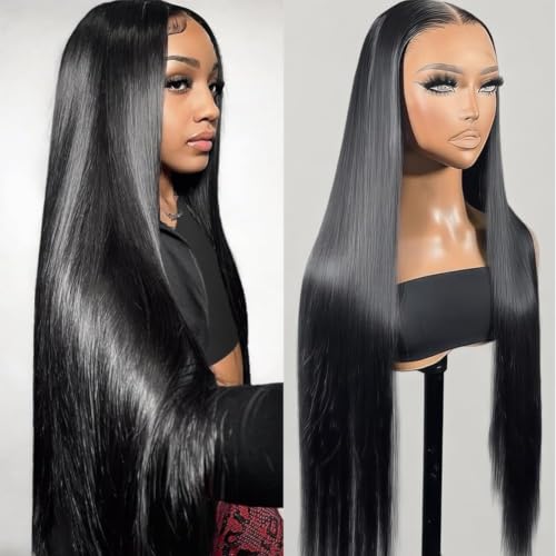 TAIKOU 13x6 Straight Lace Front Wig 200 Density 30 Inch Human Hair