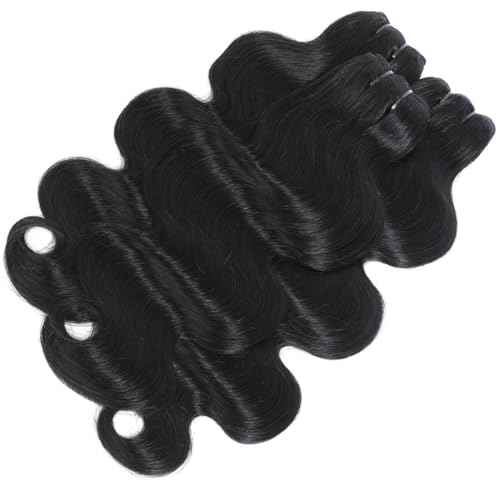 Body Wave Bundles Human Hair 18 20 20 Inch 100% Unprocessed Brazilian Virgin Human Hair 12A 3 Bundles Double Weft Weave Natural Color