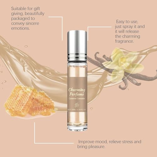 Caramel Cascade Pheromone Perfume for Women, 0.34 fl oz (3-Pack)