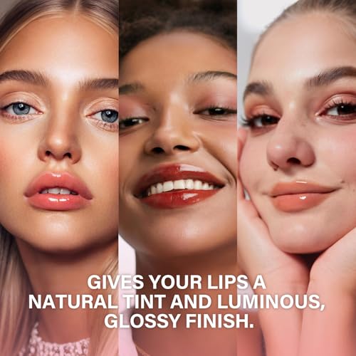 RIHAKO Glossy Lip Balm Set - 5 Shades with Shea Butter