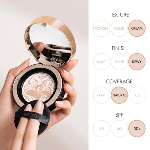 AGE20'S Signature Essence Pact SPF50+ BB Cream Compact 2-Pack Ivory