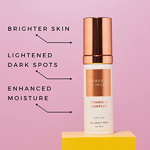 Georgette Klinger Vitamin C Complex - Hyaluronic Acid & Kakadu Plum Serum Hydrates, and Reduce Aging Signs Wrinkles, Fine Lines, Sun Spots, Age Spots, Acne Scars, While Maintaining Moisture - 1 oz