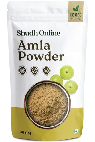 Organic Amla Powder for Hair Growth | 3.5 oz Indian Gooseberry