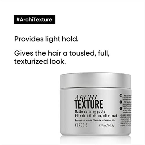 L'Or?al Professionnel Paris Architexture - Medium Hold Texturizing Pomade, Creates Texturized Structure and Matte Definition, for All Hair Types