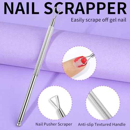 Teenitor Cuticle Remover with Cuticle Pusher and Cuticle Cutter, Cuticle Trimmer Cuticle Nippers Nail Clippers for Women, Pedicure Tools for Fingernails Toenails