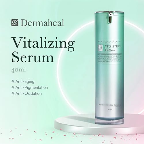 Vitalizing Serum Anti Aging Face Care with Biomimetic Peptides for Wrinkle Reduction and Skin Nutrient Supply 1.35 fl oz
