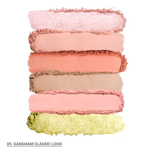 My Magazine Eyeshadow Palette - Orange, Pink, and Lime Pearl tones, 5 Shadows, All-in-One Matte, Shimmer & Glitter Multi-Texture Palette for Chic Daily & Trendy Looks, 0.27oz