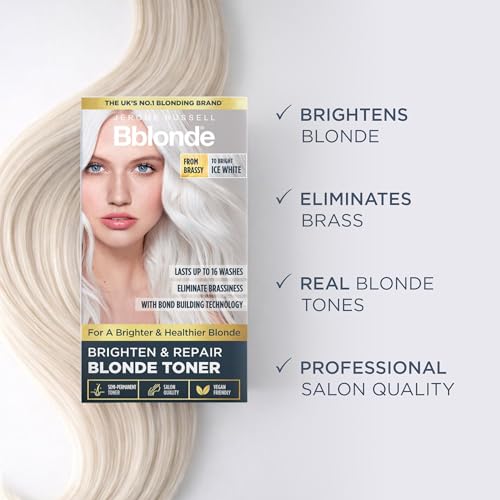 Jerome Russell Bblonde Ice White Hair Toner Kit - Vegan & Ammonia-Free