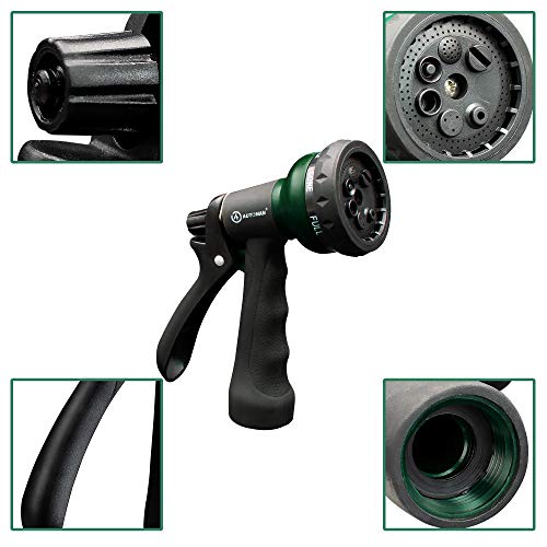 7-Pattern Garden Hose Nozzle with Slip-Resistant Grip