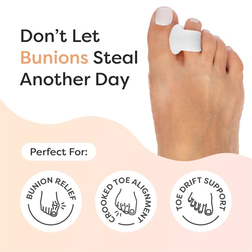 ZenToes Gel Toe Separators for Bunions & Overlapping Toes - 4 Pack