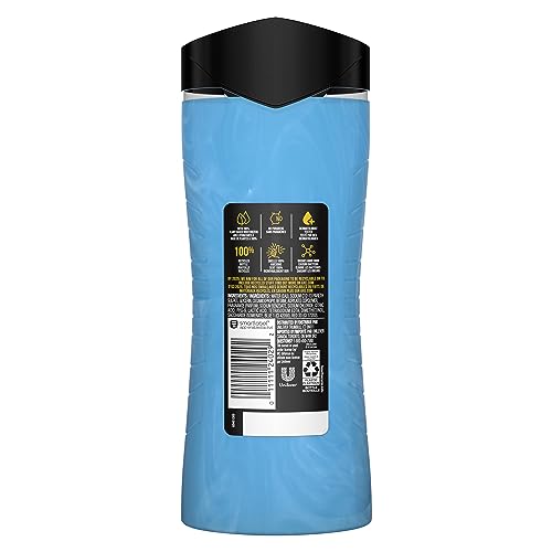 AXE Body Wash Charge and Hydrate Sports Blast Energizing Citrus Scent Men's Body Wash 100 percent Recycled Bottle 16 oz (Pack of 8)