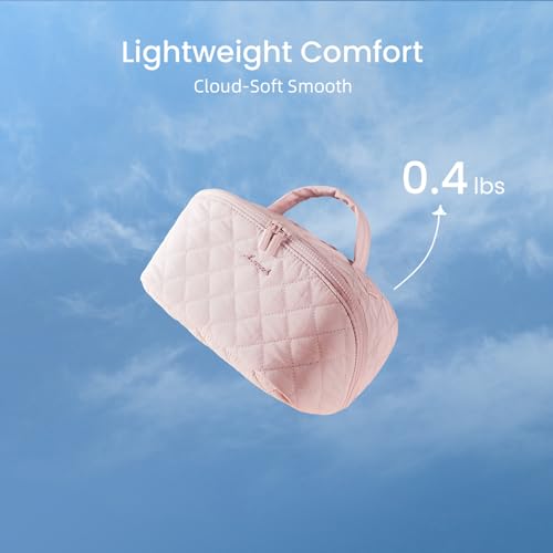 LOVEVOOK Travel Makeup Bag 180° Lay-Flat, 2Pc Set