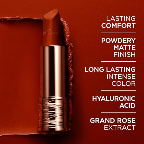 Lanc?me L'Absolu Rouge Drama Matte Lipstick - Bold Matte Finish - Lasting Comfort & Hydration