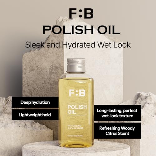 Wet Hair Polish Oil for Men - Sleek Look & Lightweight Hold