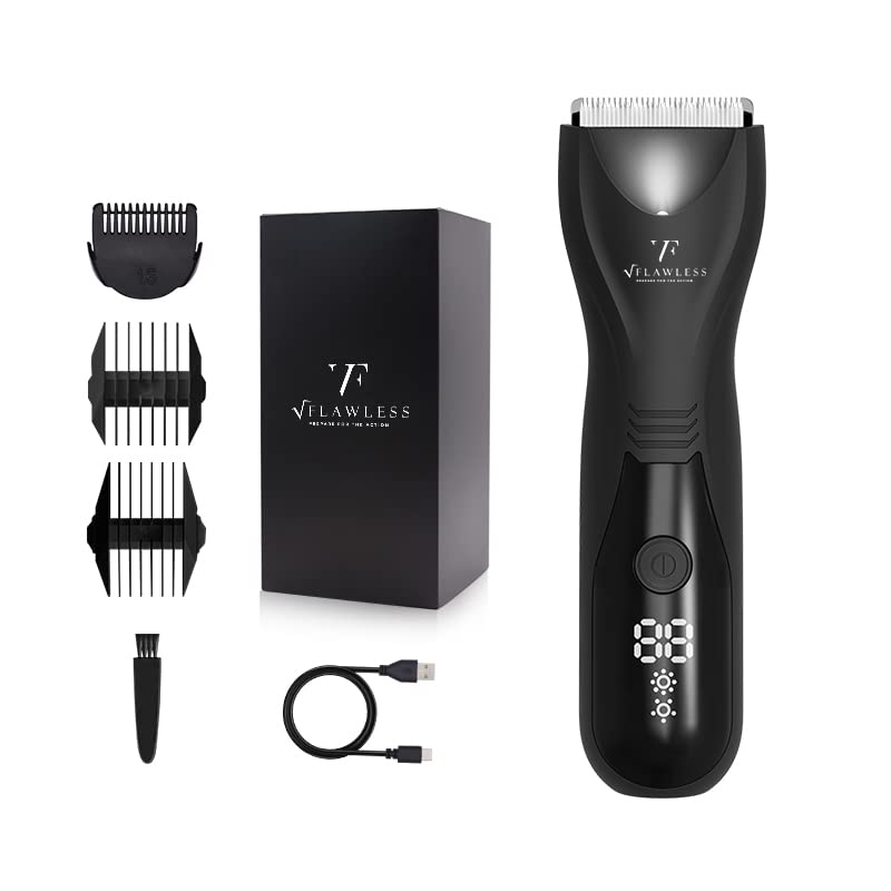 V Flawless Electric Body Hair Trimmer/Shaver Waterproof Ideal for All Body Parts Ultimate Male Hygiene Razor