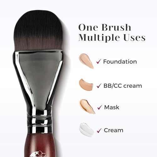 Flat Foundation Brush for Liquid Makeup & Facial Masks