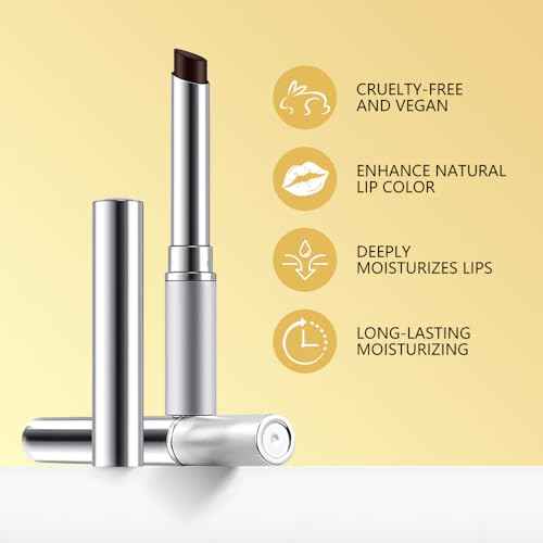 Brown Honey Butter Lipstick Tinted Lip Balm, Shine Moisturizing Plumper Lipstick for Women, Natural Nourishing Hydrating Lip Gloss Stain for Dry Lips, Lightweight Lip Liner Care Makeup, Vegan