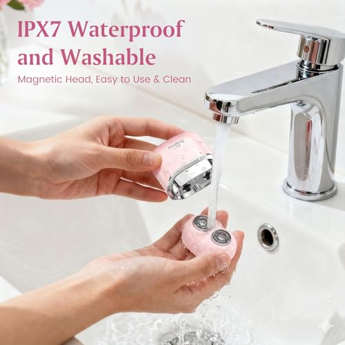Painless Facial Hair Removal Shaver for Women - USB-C, Waterproof & Portable