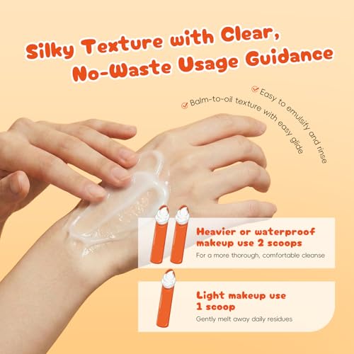 Easilydays Cleansing Balm Makeup Remover with Papaya Enzyme & Hyaluronic Acid – Gentle, Hydrating Facial Cleanser, 3.52oz