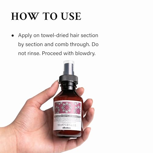 Davines Naturaltech REPLUMPING Hair Filler Superactive, Leave-In Treatment To Invigorate, Add Shine And Fullness, Anti-Humidity Styling Protection, 3.38 Fl Oz