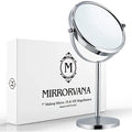 Mirrorvana 10X Magnifying Makeup Mirror - Chrome Tabletop Stand