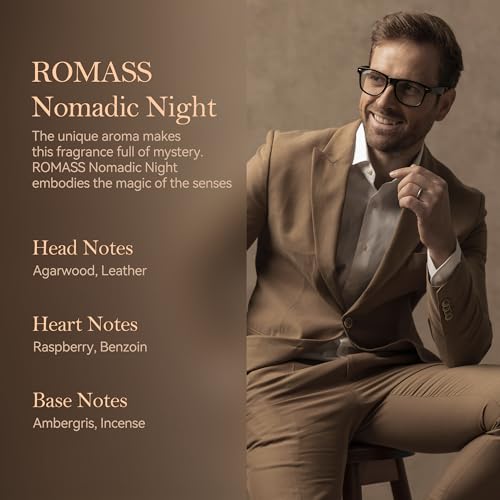 ROMASS Nomadic Night Eau de Parfum 3.4oz - Unisex Oud Scent