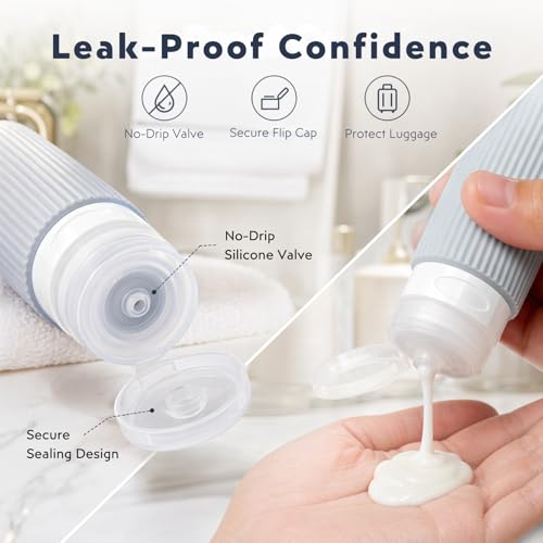 16-Pack TSA-Approved Travel Bottles Set with Jars & Accessories