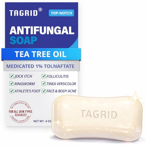 TAGRID Tea Tree Soap with Oatmeal: Nourishing & Long-lasting Body Soap for Athletes & Daily Use ? Perfect for Post-Workout Refreshment, Skin Hydration, Gentle Care, and Antifungal Protection.