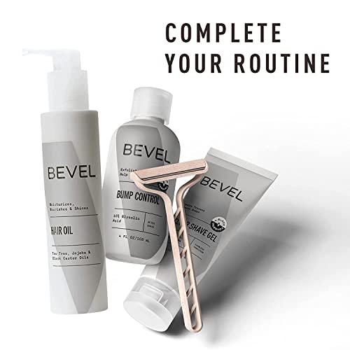 Bevel Essentials Disposable Safety Razors for Men, Double Edge Stainless Steel Blade Helps Prevent Nicks and Razor Bumps, Travel Essentials, 5 Count
