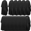 Waterproof Barber Cape with Snap Closure - Black Hair Salon